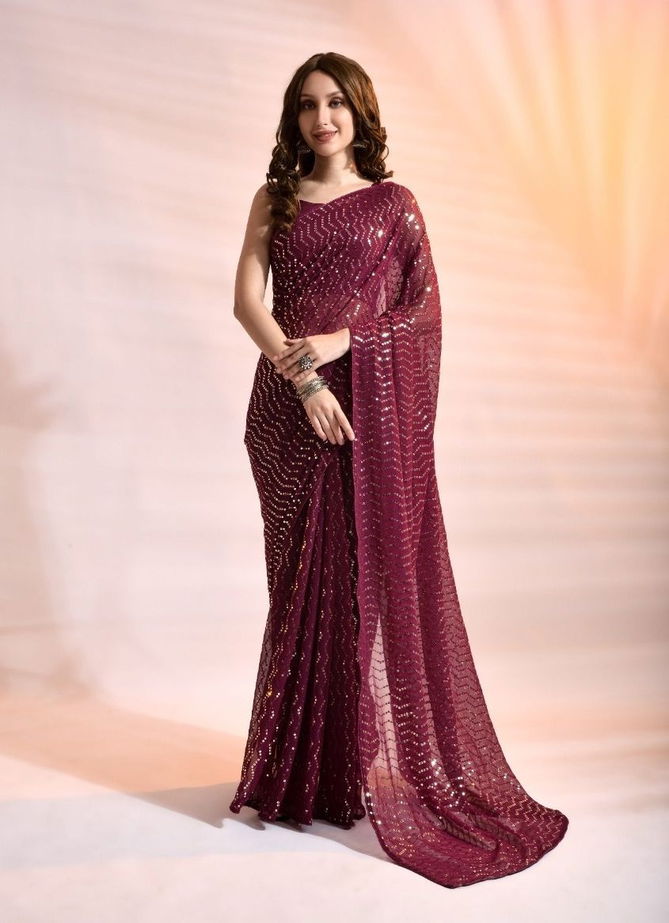 BT 253 Georgette Party Wear Sarees Catalog